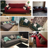 Sofa All-inclusive Universal Set Sofa Full Cover Add One Piece of Pillow Case, Single Seater(90-140cm), Two Seater(145-185cm), Three Seater(190-230cm), Four Seater(235-300cm)