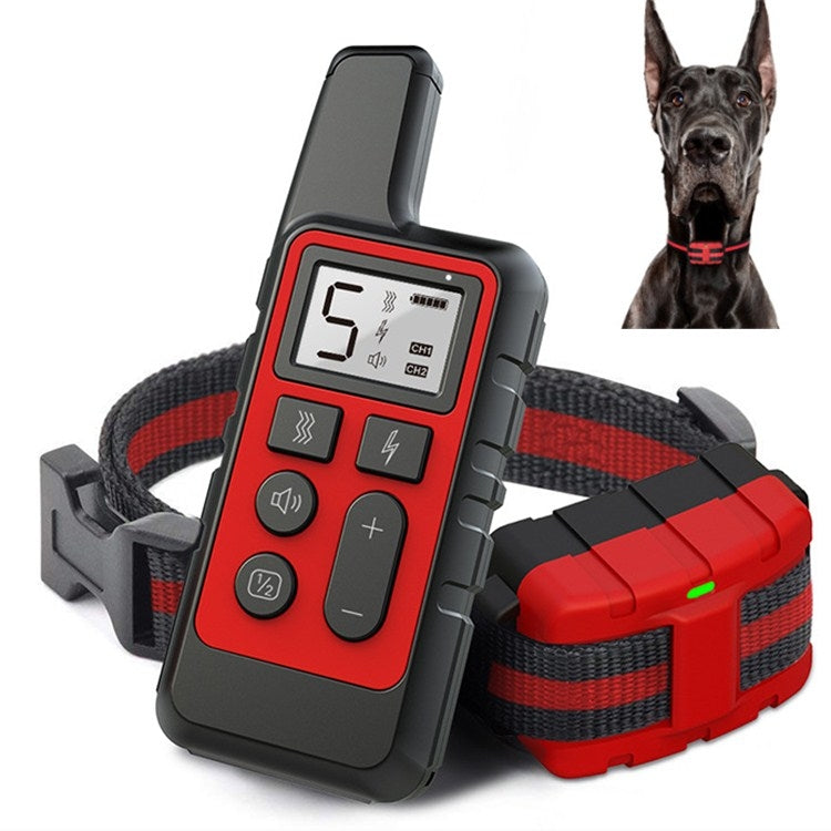 500m Dog Training Bark Stopper Remote Control Electric Shock Waterproof Electronic Collar