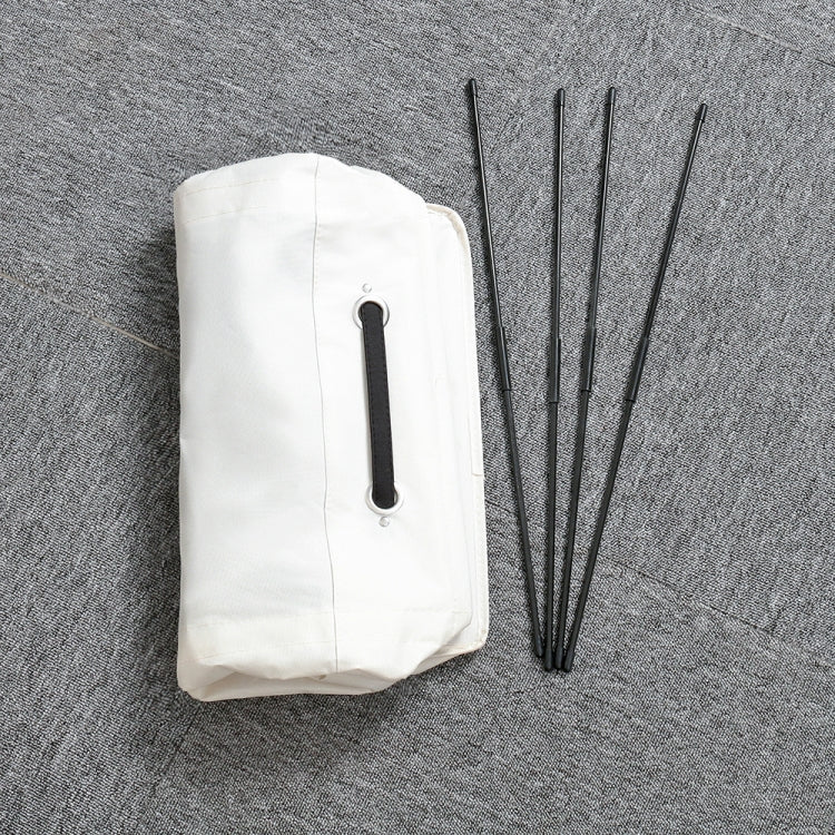 Drawstring Style Laundry Hamper PU Bottom Oxford Cloth Dirty Clothes Storage Bag Small Foldable Laundry Basket