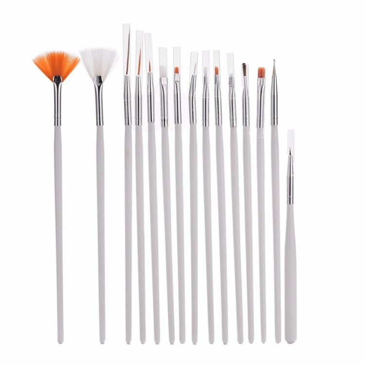 15 PCS/Set Nail Art Tools Brushes for Manicure Rhinestones Nails Decorations Nail Nrush Kit Painting Fingernail Tool Pen Kit