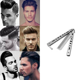 Salon Stainless Steel Practice Comb Practice Knife (Uncut) Butterfly Comb