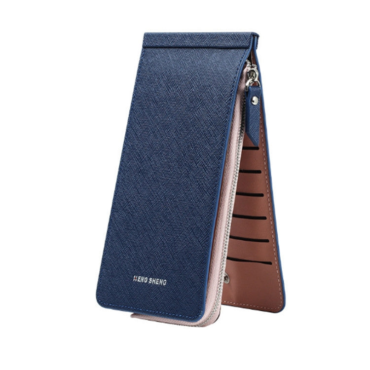 Ultra-thin Wallet Multi-card Position Multi-function Card Package Wallet Dark Blue