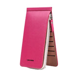 Ultra-thin Wallet Multi-card Position Multi-function Card Package Wallet Rose Red
