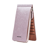 Ultra-thin Wallet Multi-card Position Multi-function Card Package Wallet Light Purple