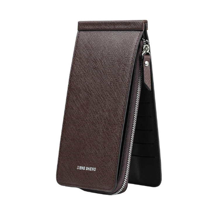 Ultra-thin Wallet Multi-card Position Multi-function Card Package Wallet Coffee