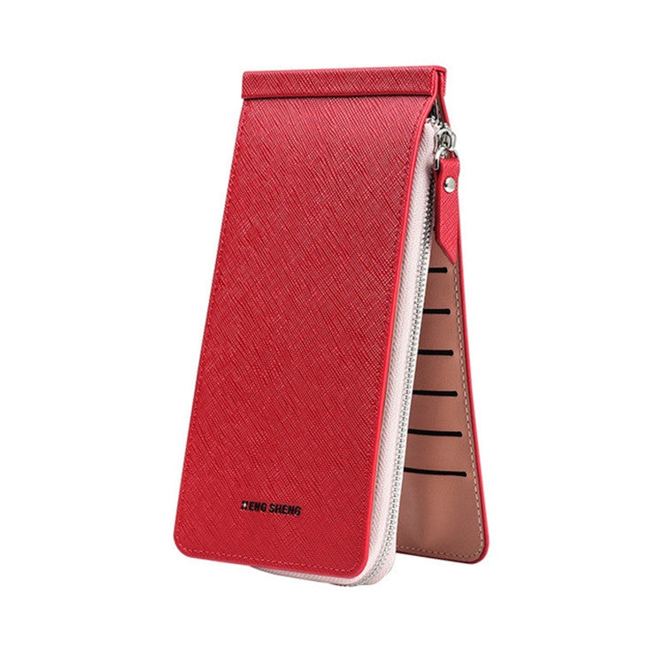 Ultra-thin Wallet Multi-card Position Multi-function Card Package Wallet Red