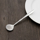 3 PCS Stainless Steel Household Creative Flower Spoon Coffee Stirring Spoon, Cherry Blossom Spoon, Rose Flower Spoon, Sun Flower Spoon, Sunflower Spoon, Pansy Flower Spoon, Bellflower Spoon, Plum Flower Spoon, Cosmos Flower Spoon Sunflower Spoon