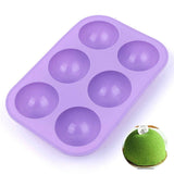 2 PCS 6 Even Small Semi-Circular Silicone Cake Mold Jelly Scented Candle Plaster Mold, Small Semi-Circular