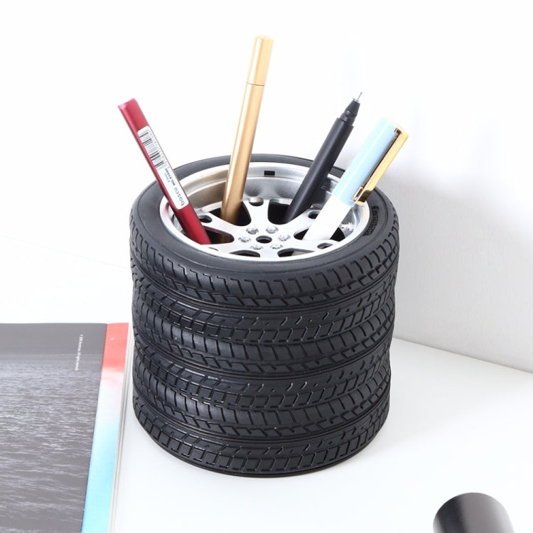Multi-function Vehicle Wheel Pen Holder Pencil Organizer Desktop Pencil Cases