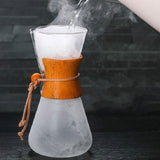 Heat Resistant Glass Coffee Pot Convenient Hand Made Pot, 600ml Coffee Pot, 600ml Coffee Pot with Strainer