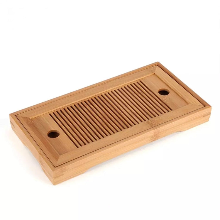 Bamboo Tea Trays Kung Fu Tea Accessories Tea Tray Table With Drain Rack, Bamboo Tea Trays