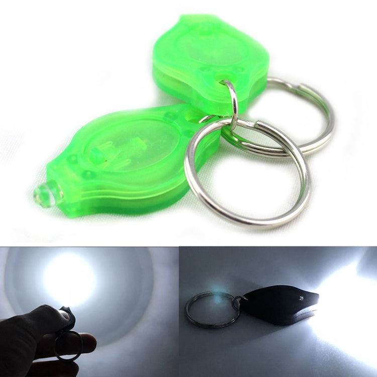 2 PCS Mini Pocket Keychain Flashlight Micro LED Squeeze Light Outdoor Camping Ultra Bright Emergency Key Ring Light Torch Lamp Green