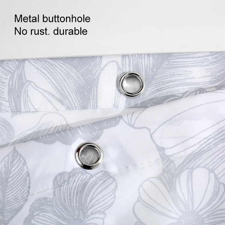 Butterfly Waterproof Polyester Shower Washable Bathroom Curtains, 80x180cm, 120x180cm