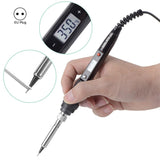 908S 80W LCD Thermostat Soldering Iron Constant Temperature Soldering Iron, CN Plug, EU Plug, US Plug EU Plug Black