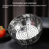 Stainless Steel Folding Retractable Lotus Steamer Tray, Lotus Steamer Tray