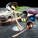 Stainless Steel Sauce Spoon Creative Big Head Long Handle Spoon, Gold, Rose Gold, Colorful, Black