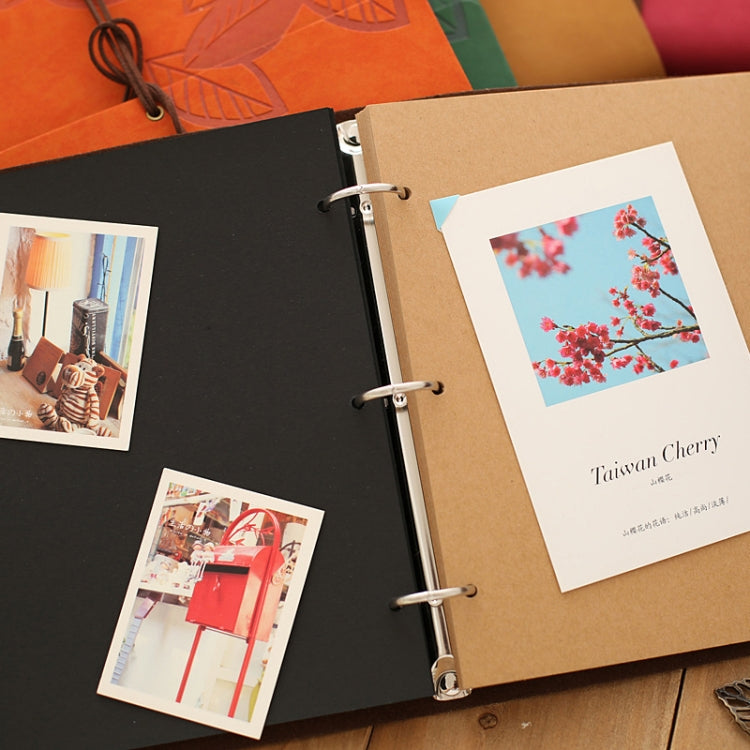 PU Leather Vintage Antique Kraft Paper Photo Albums