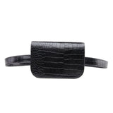 Vintage Women Alligator PU Leather Waist Pack Travel Belt Wallets Fanny Bags, Fanny Bags