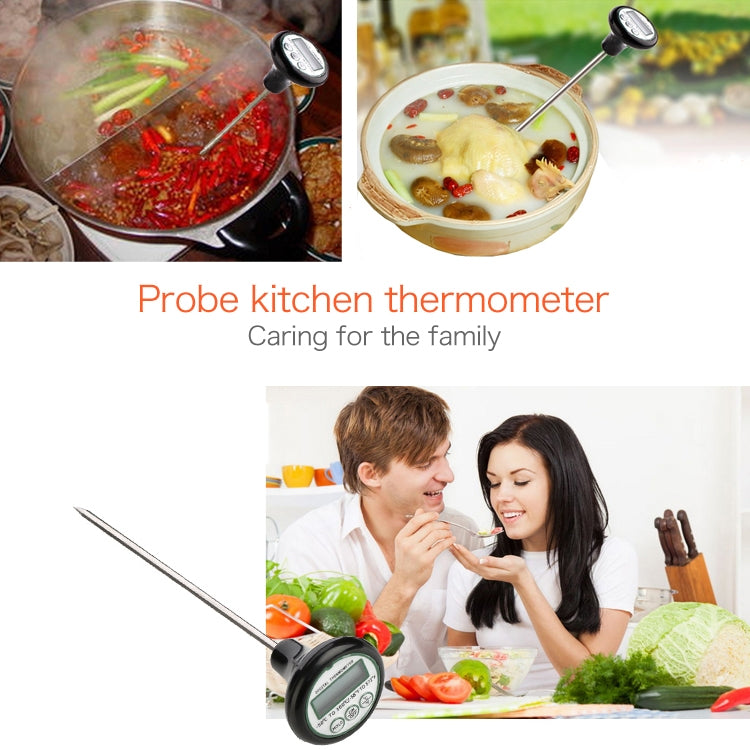 Portable Digital Probe Meat Kitchen Food Cooking BBQ and Liquid Thermometer, Meat