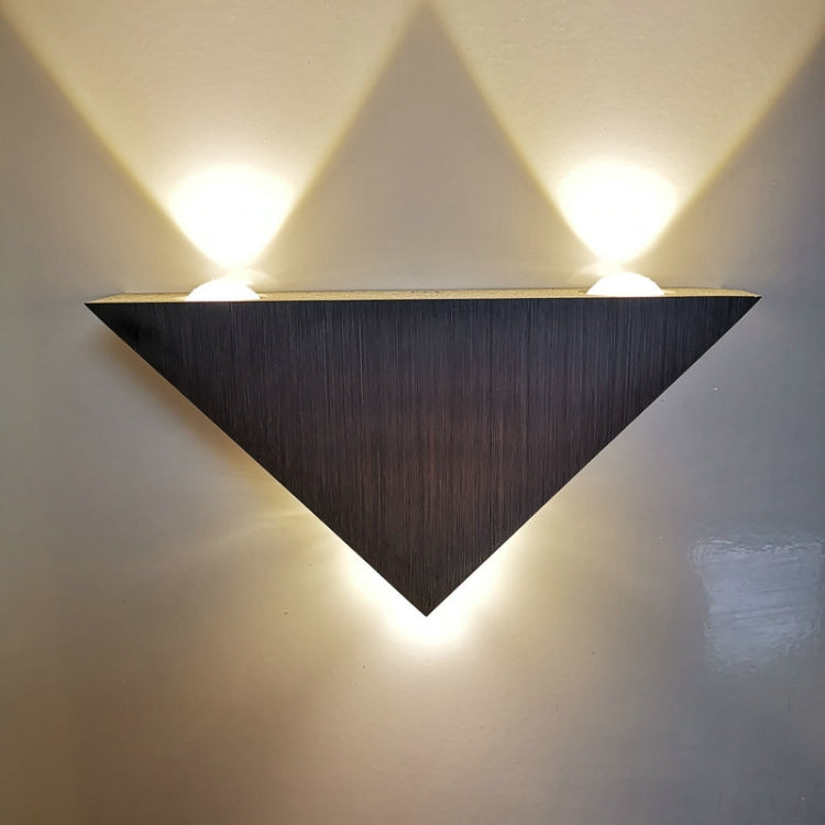 3W Aluminum Triangle Wall Lamp Home Lighting Indoor Outdoor Decoration Light, AC 85-265V, 3W