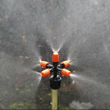 2 PCS Cross Five Outlet Spray Nozzle Gardening Greenhouse Watering Spray, Cross Five Outlet Spray Nozzle