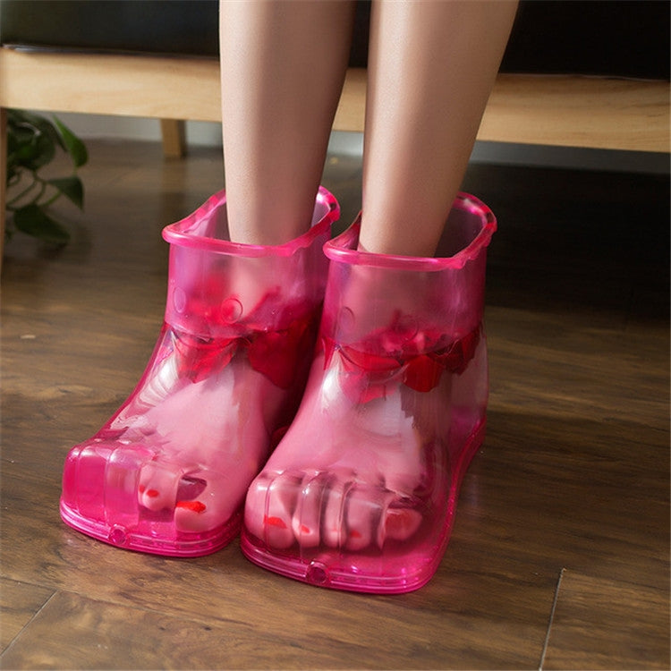 Portable Household Plastic High Tube Bubble Foot Shoes Bubble Bucket - Zen Craft