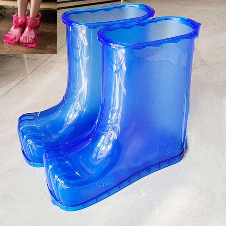 Portable Household Plastic High Tube Bubble Foot Shoes Bubble Bucket - Zen Craft