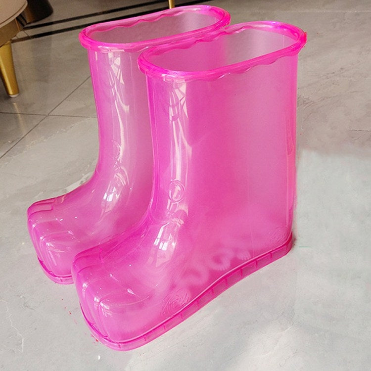 Portable Household Plastic High Tube Bubble Foot Shoes Bubble Bucket - Zen Craft