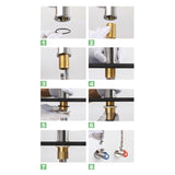 Copper Hand Basin Hot Cold Water Faucet, Copper Hand Basin Hot Cold Water Faucet