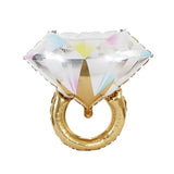 Wedding Marriage Room Decoration Balloon Diamond Ring Foil Balloon, Specification:Large Gold Diamond, Small Pink Diamond Ring, Small Blue Diamond Ring, Small Gold Diamond, Small Rose Gold Diamond, Golden ido Diamond Ring, Silver ido Diamond Ring       ...