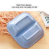 10pcs Kitchen Accessories 2 In 1 Seasoning Sauce Dishes Wheat Straw Salad Saucer Bowl