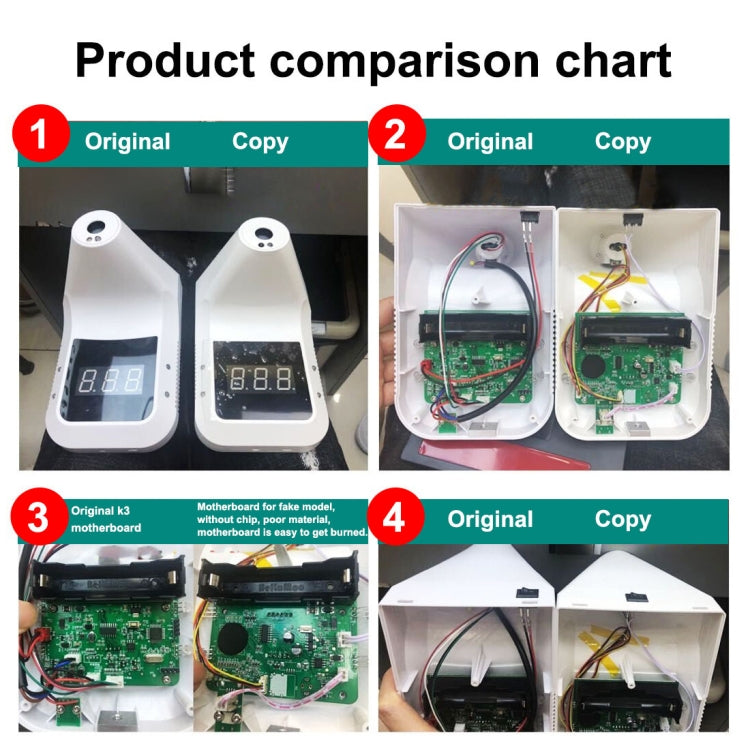 K3 Handsfree Non-contact Forehead Body Infrared Thermometer, K3