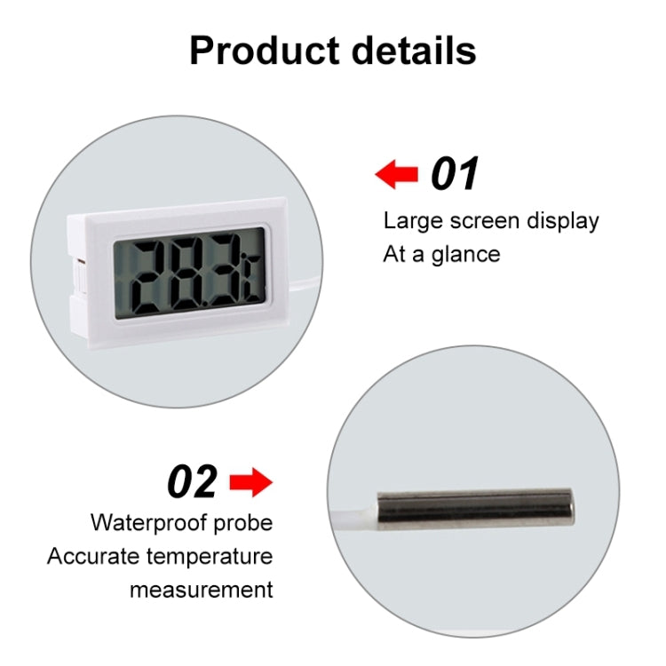 Mini LCD Indoor Digital Thermometer (Celsius Display), (Celsius Display) (Black), (Celsius Display) (White)