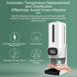 K9 Pro Plus Handsfree Non-contact Body Thermometer + 1000ml Automatic Non-contact Liquid Soap Dispenser with Base Mount, 15 Languages Voice Broadcast, K9 Pro Plus