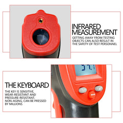 Wintact WT320 -50 Degree C~380 Degree C Handheld Portable Outdoor Non-contact Digital Infrared Thermometer, WT320 - Zen Craft