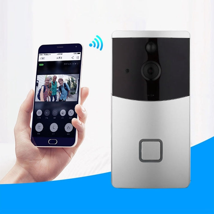 VESAFE Home VS-M2 HD 720P Security Camera Smart WiFi Video Doorbell Intercom, Support TF Card & Night Vision & PIR Detection APP for IOS and Android, VS-M2 VS-M2