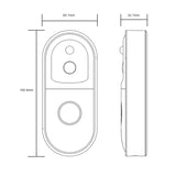 B50 720P Smart WiFi Video Visual Doorbell, Support Phone Remote Monitoring & Night Vision & SD Card