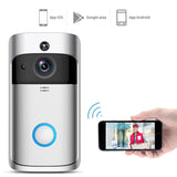 M4 720P Smart WIFI Ultra Low Power Video PIR Visual Doorbell with 3 Battery Slots,Support Mobile Phone Remote Monitoring & Night Vision & 166 Degree Wide-angle Camera Lens