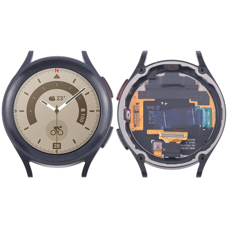 Original LCD Screen Digitizer Full Assembly with Frame for Samsung Galaxy Watch5 Pro 45mm SM-R920/R925, For Samsung Galaxy Watch5 Pro 45mm (Original), For Samsung Galaxy Watch5 Pro 45mm(Original) For Samsung Galaxy Watch5 Pro 45mm (Original) Black