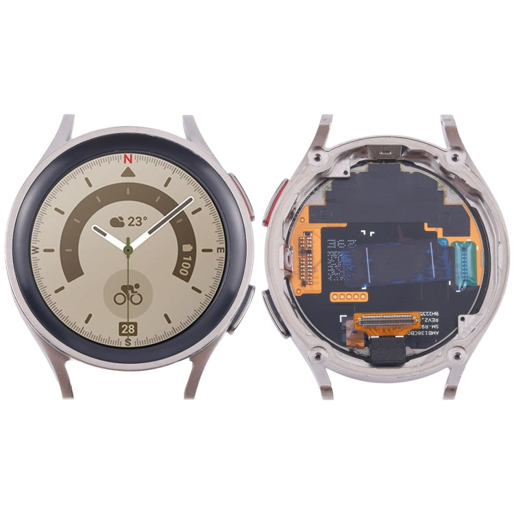 Original LCD Screen Digitizer Full Assembly with Frame for Samsung Galaxy Watch5 Pro 45mm SM-R920/R925, For Samsung Galaxy Watch5 Pro 45mm (Original), For Samsung Galaxy Watch5 Pro 45mm(Original) For Samsung Galaxy Watch5 Pro 45mm(Original) Grey