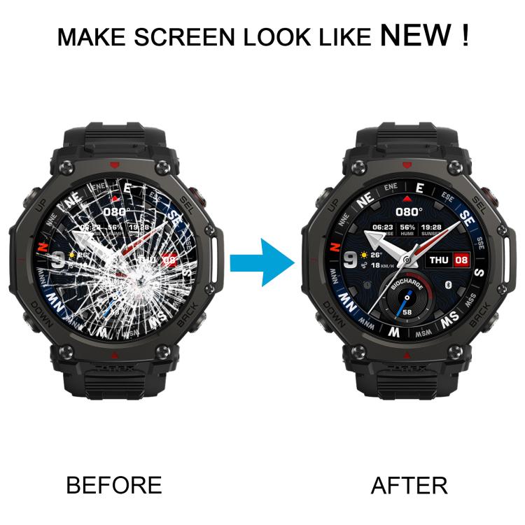 For Amazfit T-Rex 3 Original LCD Screen with Digitizer Full Assembly, For Amazfit T-Rex 3(Original,black)