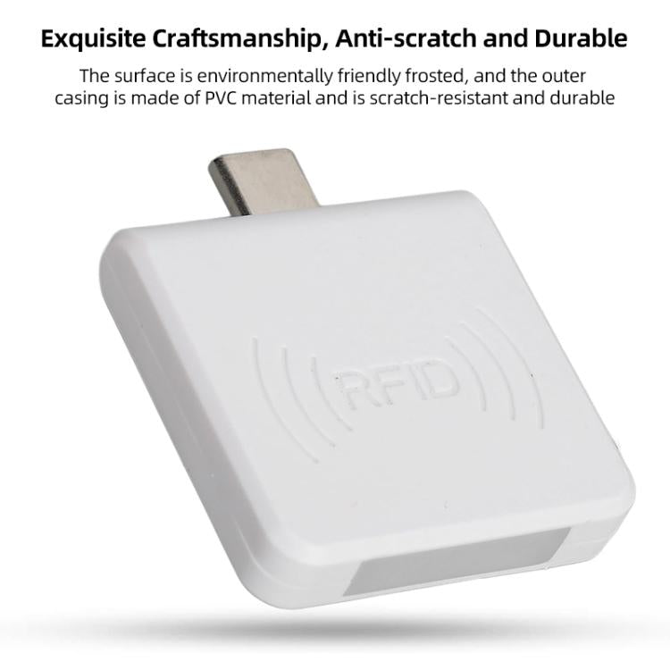 Type-C 13.56MHz RFID IC Card 14443A RFID Phone Reader, Type-C 13.56MHz