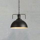 Retro Industrial Pendant Light Creative Single Head Iron Art Hanging Lamp E27 Bulb Perfect for Kitchen Dining Room Bedroom Living Room, Warm White, Cold White