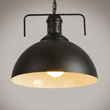 Retro Industrial Pendant Light Creative Single Head Iron Art Hanging Lamp E27 Bulb Perfect for Kitchen Dining Room Bedroom Living Room, Warm White, Cold White