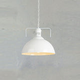 Retro Industrial Pendant Light Creative Single Head Iron Art Hanging Lamp E27 Bulb Perfect for Kitchen Dining Room Bedroom Living Room, Warm White, Cold White