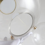 30W Creative Glass Ball Molecule Modern Lamp Personality Living Room Chandelier Soap Bubble Lamp, 14 Balls 3 Lamps, Long Plate, Size: 120 x 84cm