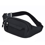 Pure Color Multi-function Pockets Waterproof Chest Bag Waist Sports Bag