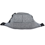 Pure Color Multi-function Casual Pockets Waterproof Chest Bag Waist Sport Bag