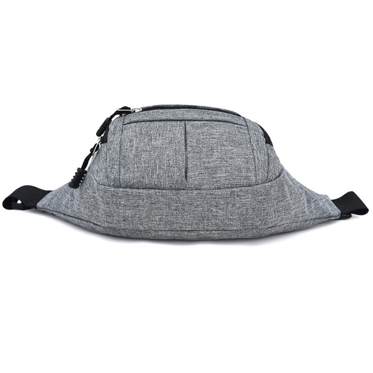 Pure Color Multi-function Casual Pockets Waterproof Chest Bag Waist Sport Bag