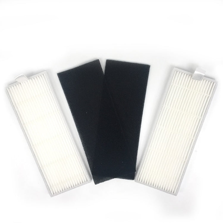 XI217 4 Pairs K614 Side Brushes + 4 PCS I207 Filters + Main Brush I202 Set for ILIFE A4, XI217